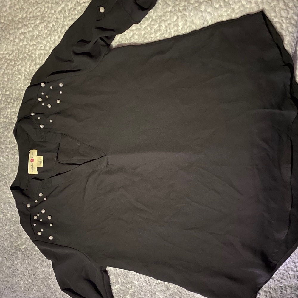 Black dress up shirt